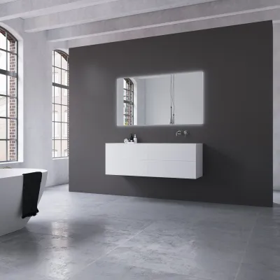 Copenhagen Chic 140R - MKII – Badezimmermöbel, Corian®, Mathvid