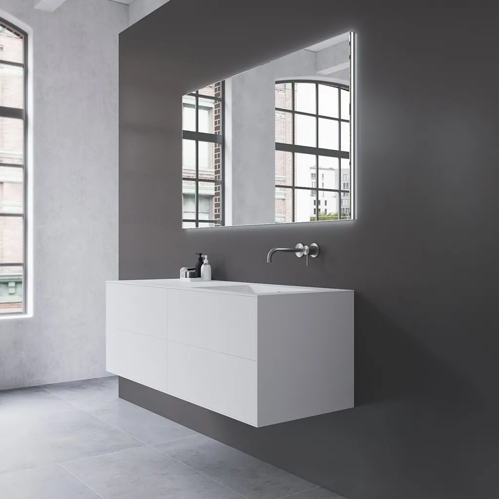 Copenhagen Chic 140R - MKII – Badezimmermöbel, Corian®, Mathvid