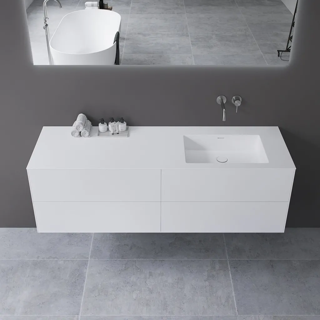 Copenhagen Chic 160R - MKII, Badezimmermöbel, Corian®, Mathvid
