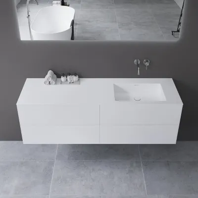 Copenhagen Chic 160R - MKII, Badezimmermöbel, Corian®, Mathvid