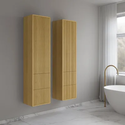 Noorwork NHC4317 - 40x35x170 cm High cabinet, Light Oak