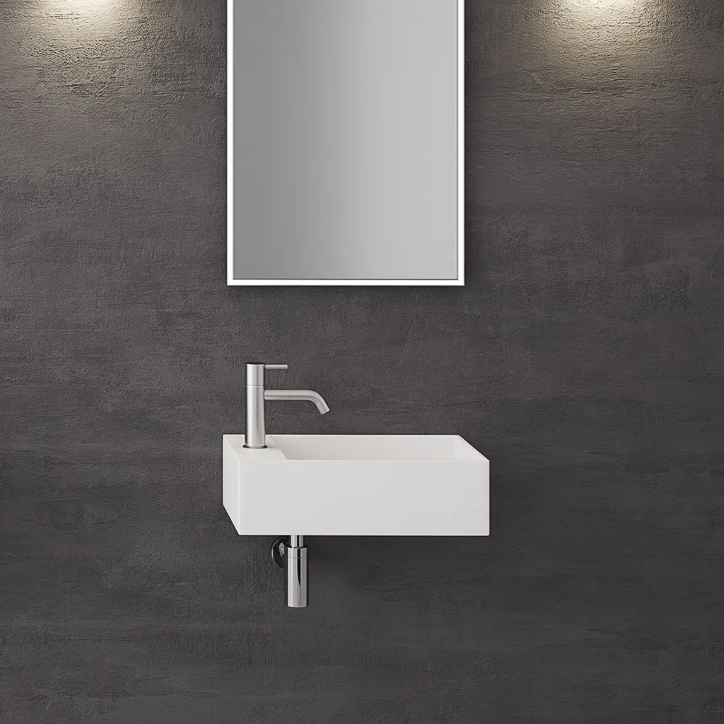 Kubo 50SR - 50x30, Spülbecken rechts, Mathvid SolidTec®