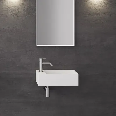 Kubo 50SR - 50x30, Spülbecken rechts, Mathvid SolidTec®