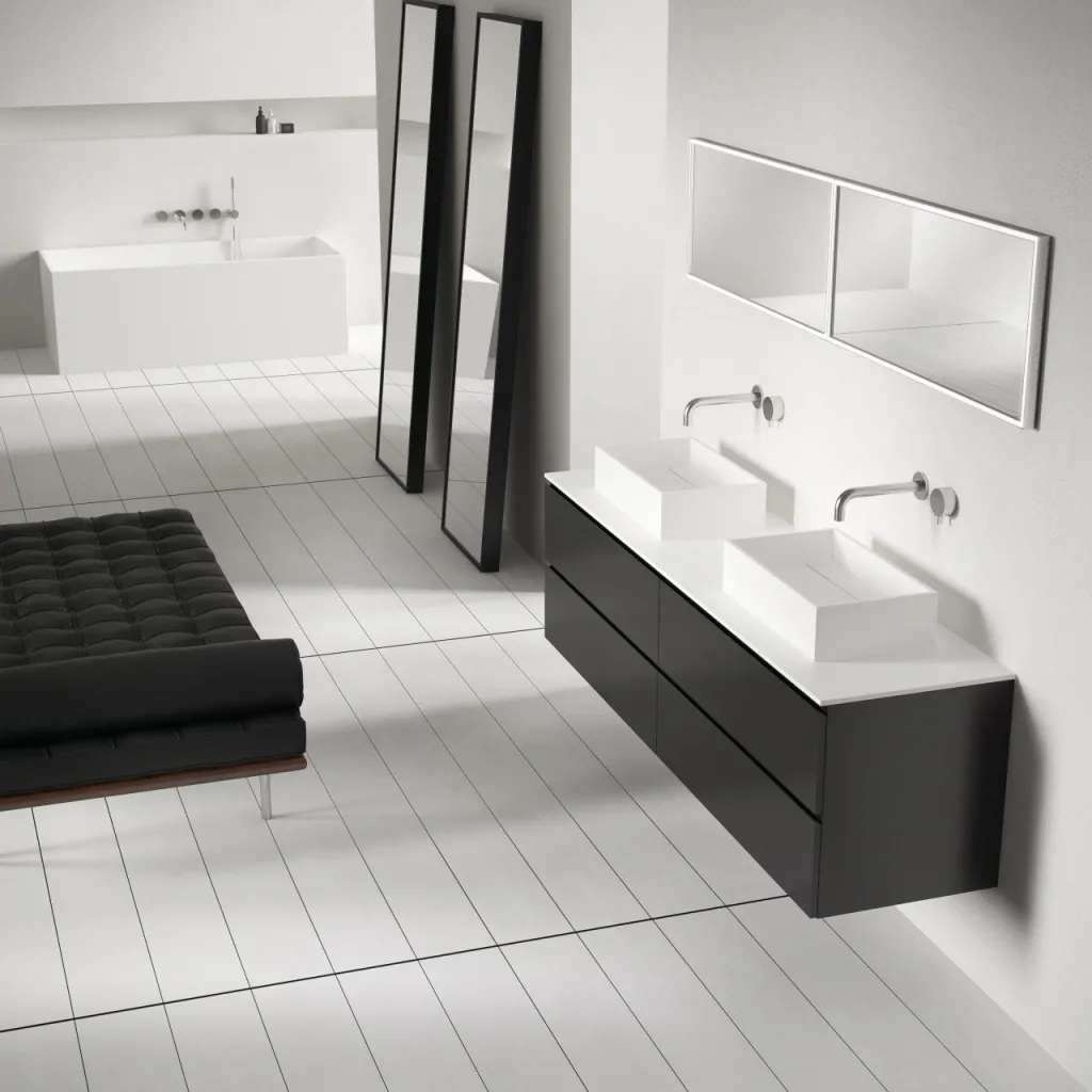 Plano 50 - 50x30 Waschbecken, Mattweiß SolidTec®