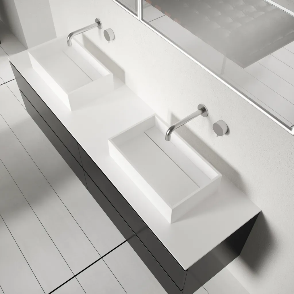 Plano 50 - 50x30 Waschbecken, Mattweiß SolidTec®