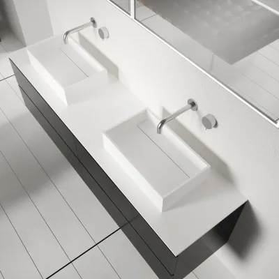Plano 50 - 50x30 Waschbecken, Mattweiß SolidTec®