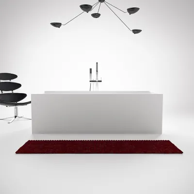 Frozen Tub 180 - Badewanne 180x76, Massiv Mattweiß SolidTec®