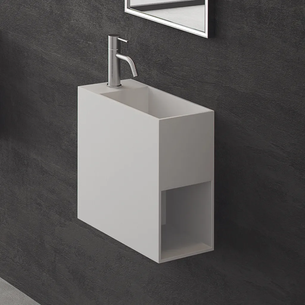 Block 40R - 40x20 Spüle rechts, Mathvid SolidTec®