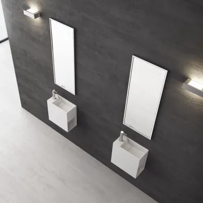 Block 40R - 40x20 Spüle rechts, Mathvid SolidTec®