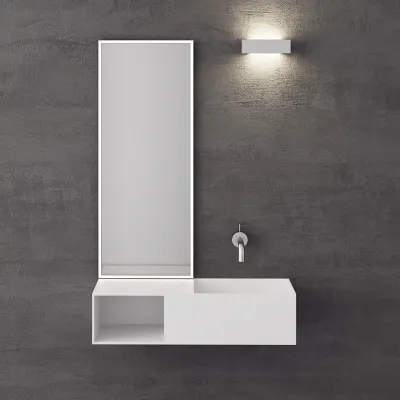Boxo 80R - 80x35 Spüle rechts, Mathvid SolidTec®
