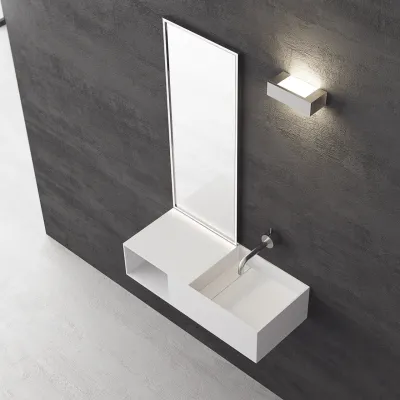 Boxo 80R - 80x35 Spüle rechts, Mathvid SolidTec®