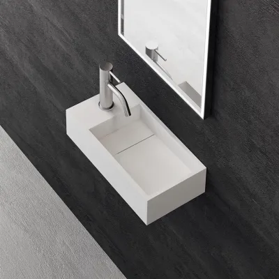 Kubo Mini 40R - 40x20, Spüle rechts, Mathvid SolidTec®
