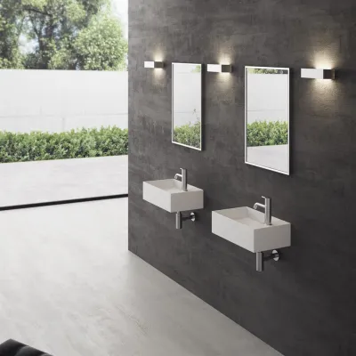 Kubo 50SL - 50x30, Waschbecken links Mathvid SolidTec®