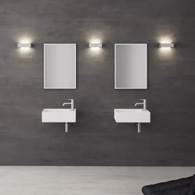 Kubo 50SL - 50x30, Waschbecken links Mathvid SolidTec®