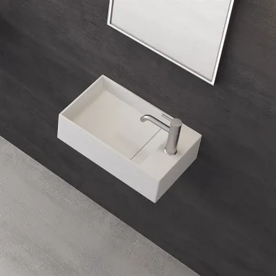 Kubo 50SL - 50x30, Waschbecken links Mathvid SolidTec®