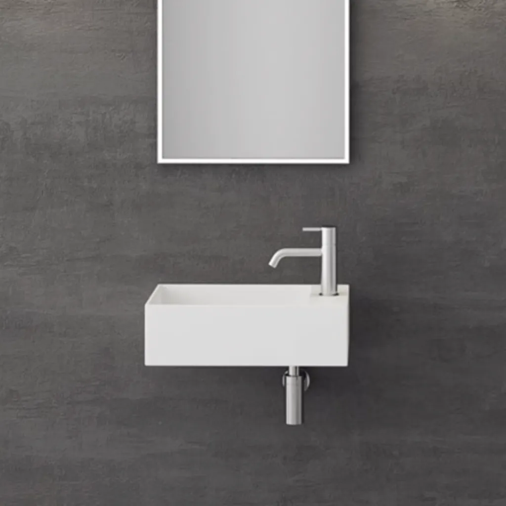 Kubo 50SL - 50x30, Waschbecken links Mathvid SolidTec®
