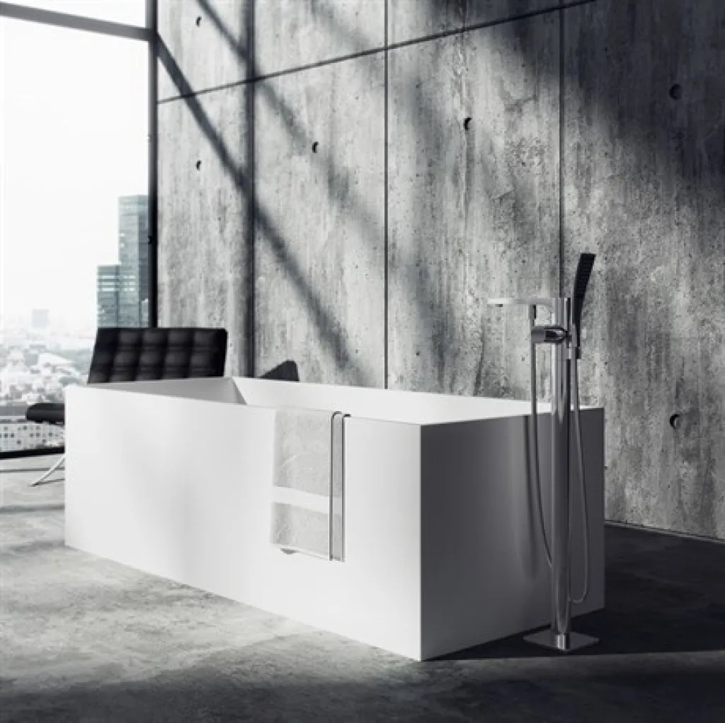 Frozen Tub 170 - Badewanne 170x72, Massiv MattweißSolidTec®