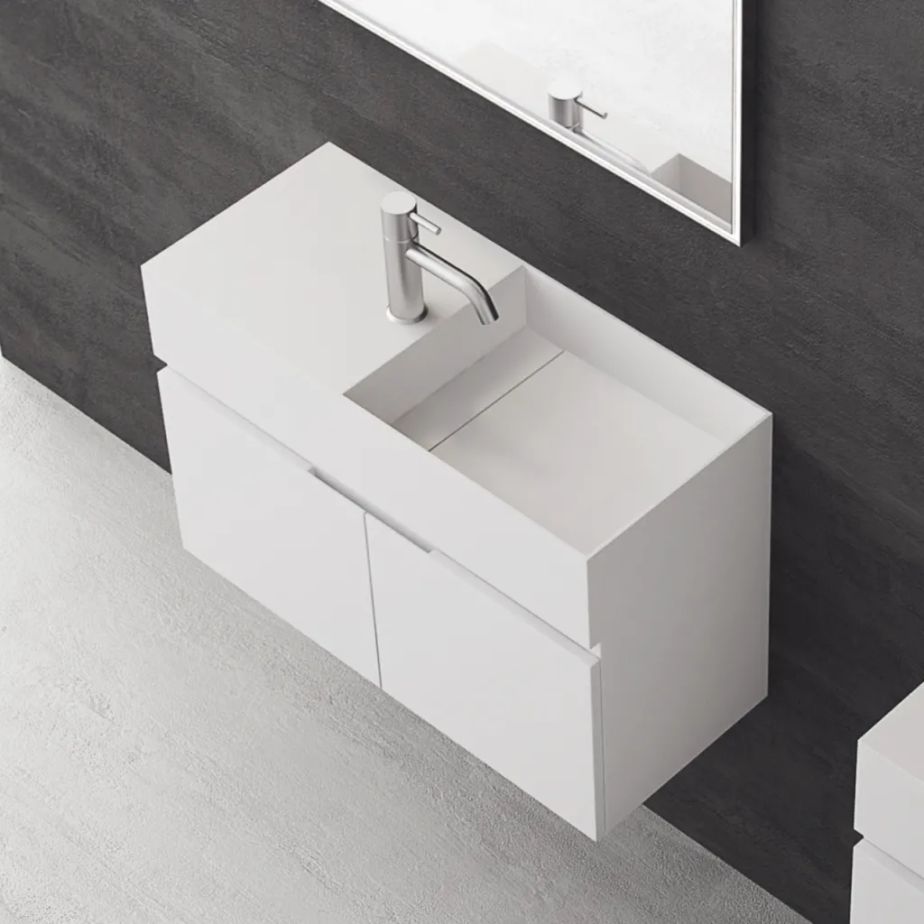 Compact 08R - Waschbeckenunterschrank 75x32, Mathvid SolidTec®