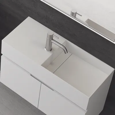 Compact 08R - Waschbeckenunterschrank 75x32, Mathvid SolidTec®