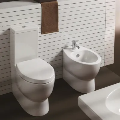 Spazio Universaltoilet LFT25 - Weißes Porzellan