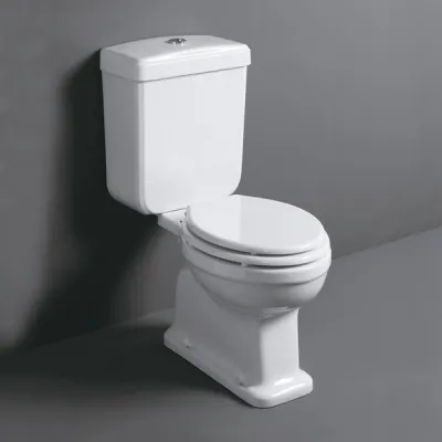 Old England OEA-821 - Toilette aus weißem Porzellan, S-Lock-Boden