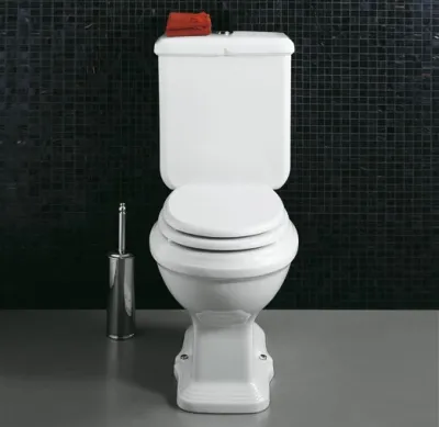Old England OEA-831 - Toilette, Weißes Porzellan, P-Schloss universal