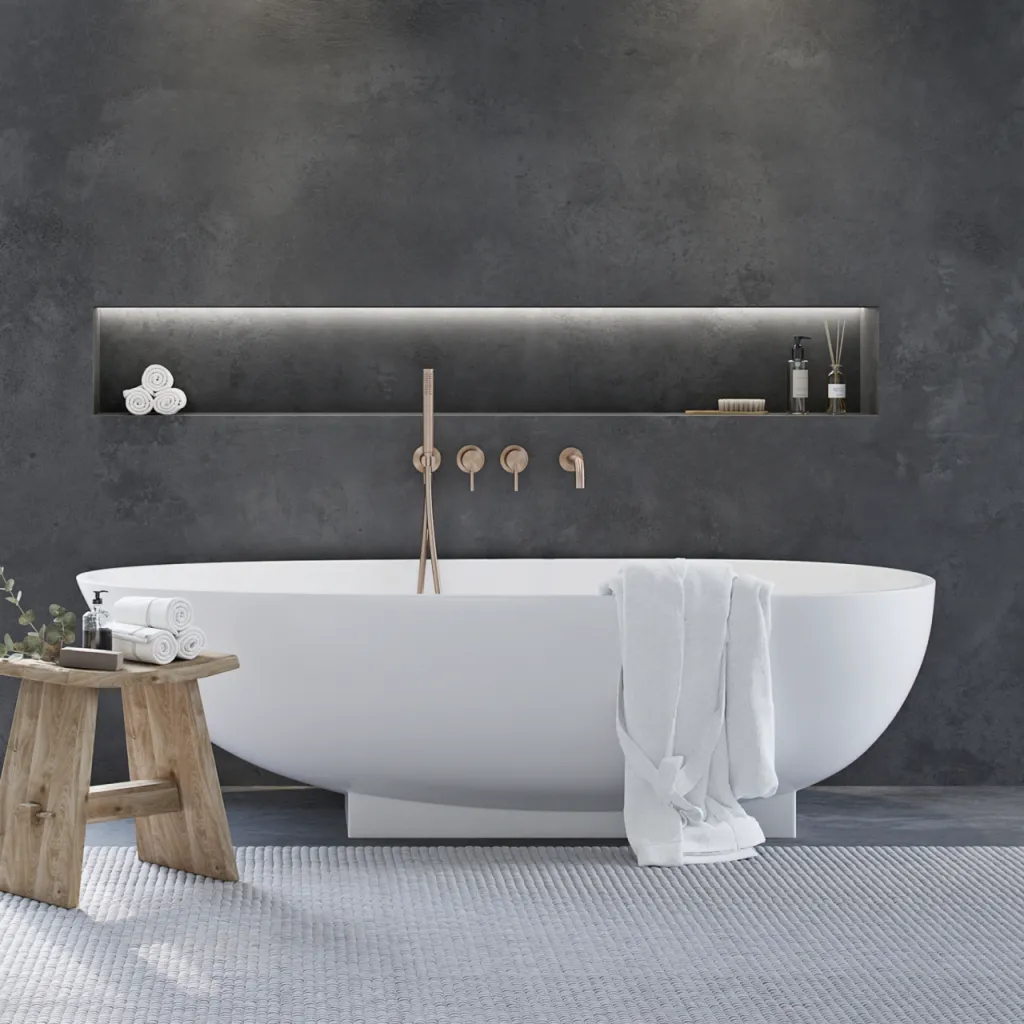 The Egg 181 - Badewanne 181x93, Solid Matt Weiß SolidTec®