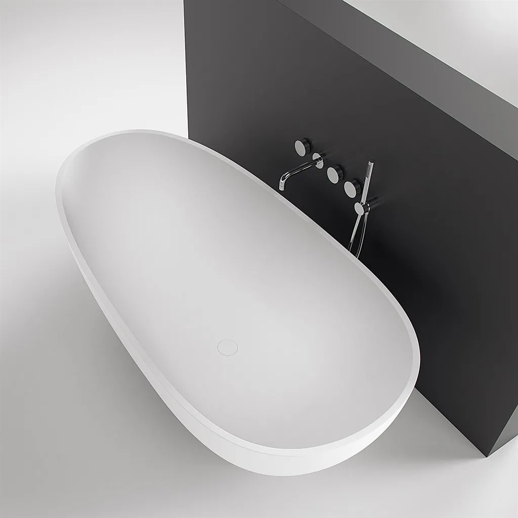 The Egg 181 - Badewanne 181x93, Solid Matt Weiß SolidTec®