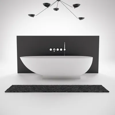 The Egg 181 - Badewanne 181x93, Solid Matt Weiß SolidTec®