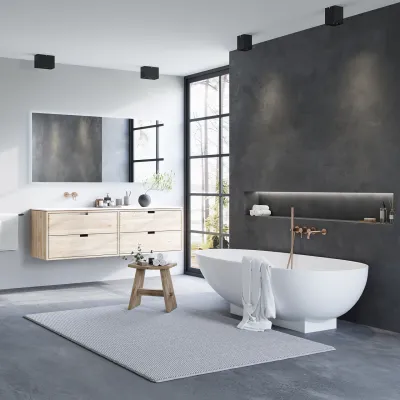 The Egg 181 - Badewanne 181x93, Solid Matt Weiß SolidTec®