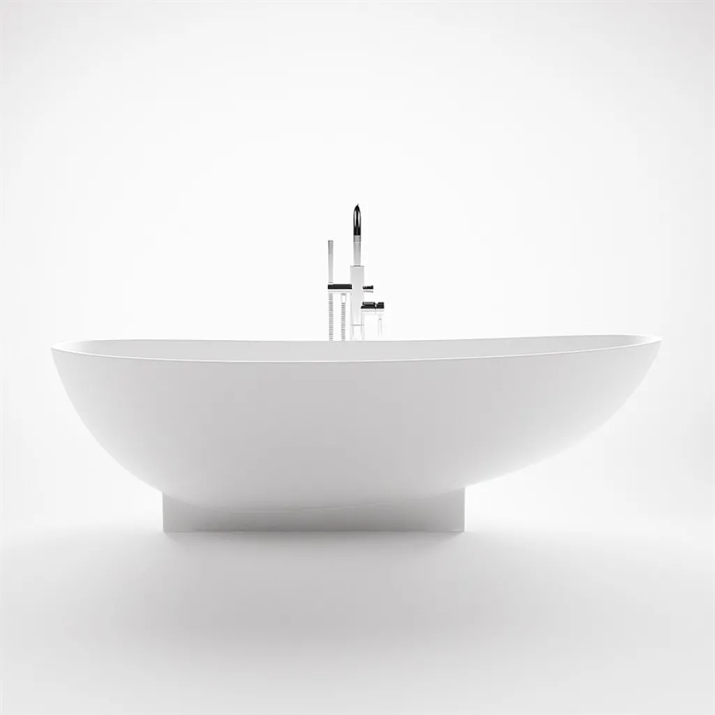 Boheme 182 - Badewanne 182x82, Massiv Mattweiß SolidTec®