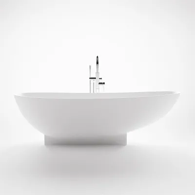 Boheme 182 - Badewanne 182x82, Massiv Mattweiß SolidTec®