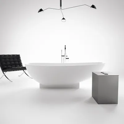 Boheme 182 - Badewanne 182x82, Massiv Mattweiß SolidTec®