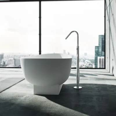Boheme 182 - Badewanne 182x82, Massiv Mattweiß SolidTec®