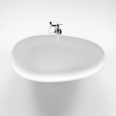 Boheme XL 170 - Badewanne 170x88, Massiv Mattweiß SolidTec®