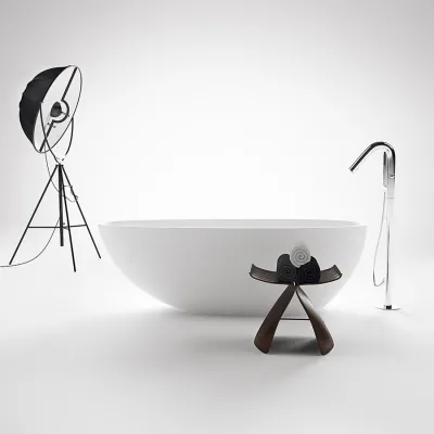 Boheme XL 170 - Badewanne 170x88, Massiv Mattweiß SolidTec®