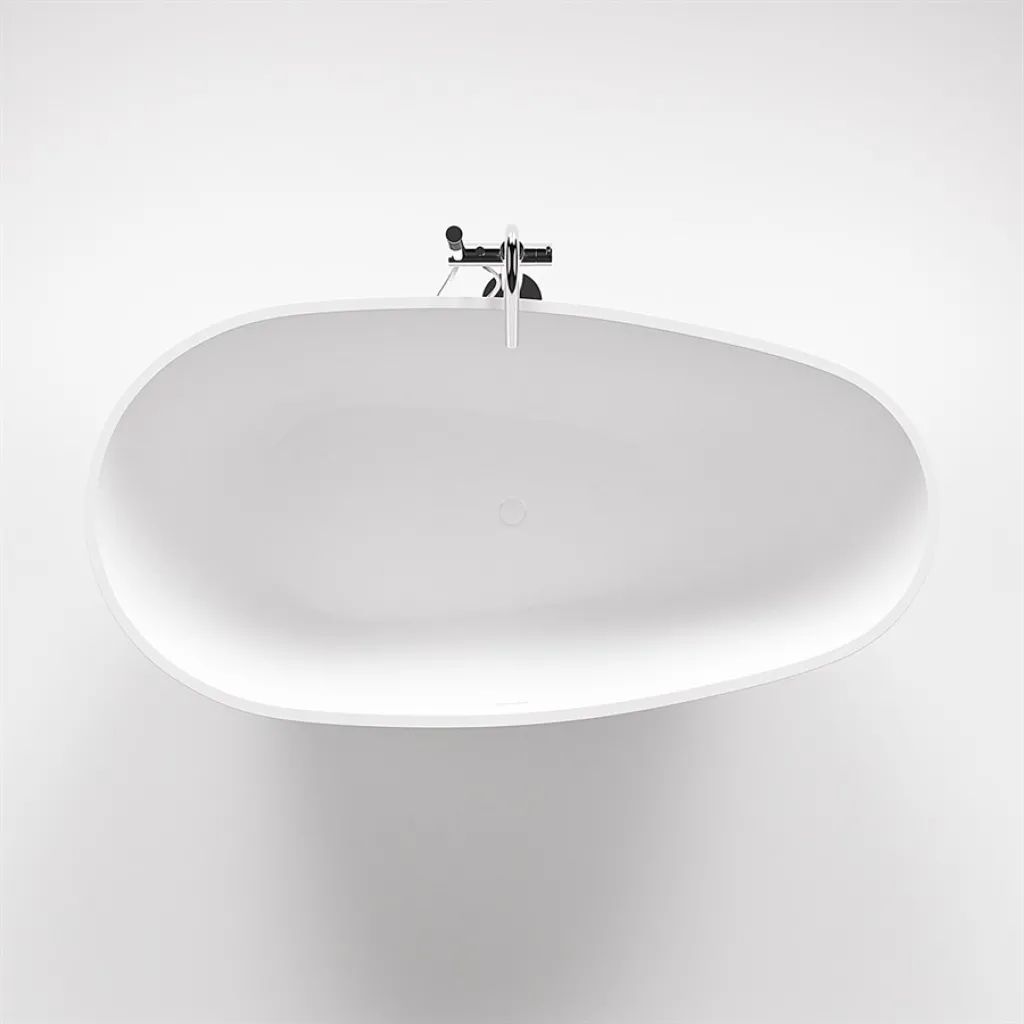 Boheme XL 180 - Badewanne 180x90, Massiv Mattweiß SolidTec®
