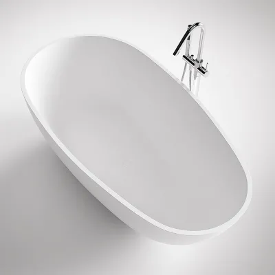 Boheme XL 180 - Badewanne 180x90, Massiv Mattweiß SolidTec®
