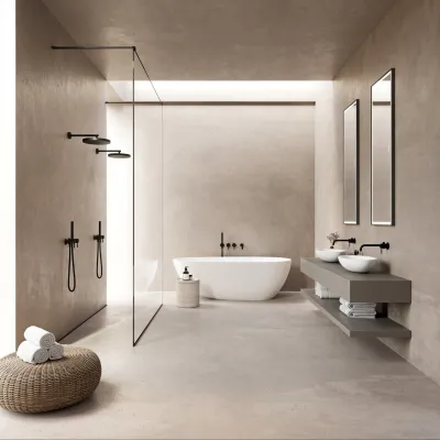 Boheme XL 180 - Badewanne 180x90, Massiv Mattweiß SolidTec®