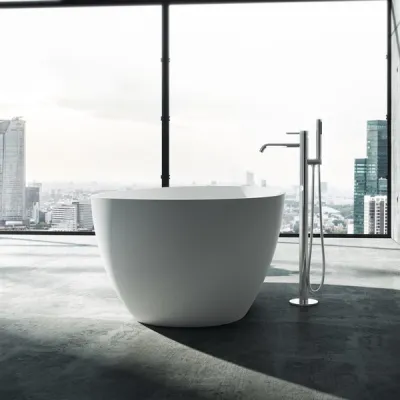 Boheme XL 180 - Badewanne 180x90, Massiv Mattweiß SolidTec®