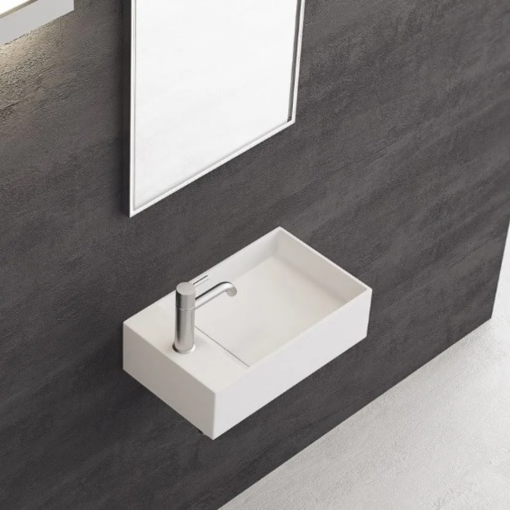 Kubo 45R - 45x25, Spüle rechts, Mathvid SolidTec®