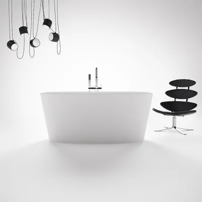 Casa 158 - Badewanne 158 x 70, Solid Matt Weiß SolidTec®