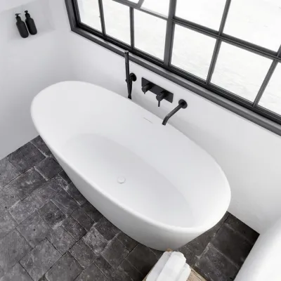 Casa 158 - Badewanne 158 x 70, Solid Matt Weiß SolidTec®