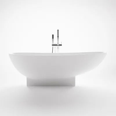 Boheme 182H - Badewanne 182x82 x59h, Massiv Mattweiß SolidTec®