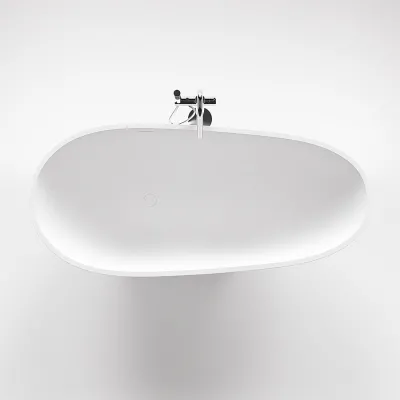 Boheme 182H - Badewanne 182x82 x59h, Massiv Mattweiß SolidTec®