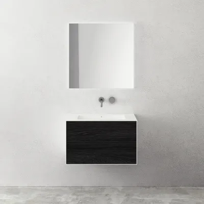 Copenhagen Chic 80 - Badezimmermöbel, Corian®, geräucherte schwarze Eiche