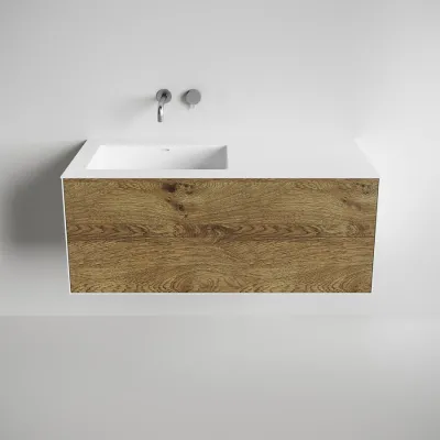 Copenhagen Chic 120L - Mathvid Corian® mit roher Wildeiche