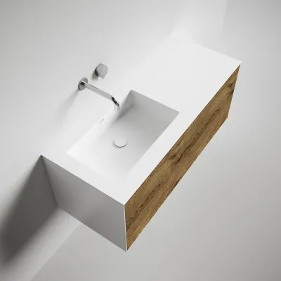 Copenhagen Chic 120L - Mathvid Corian® mit roher Wildeiche