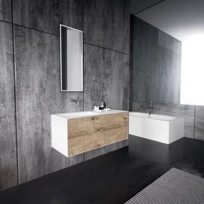 Copenhagen Chic 120L - Mathvid Corian® mit roher Wildeiche