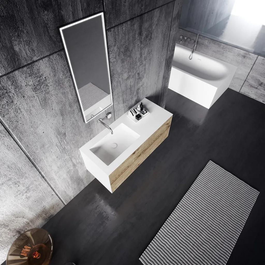 Copenhagen Chic 120L - Mathvid Corian® mit roher Wildeiche